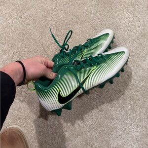 Nike Green and White Athletic Cleats
